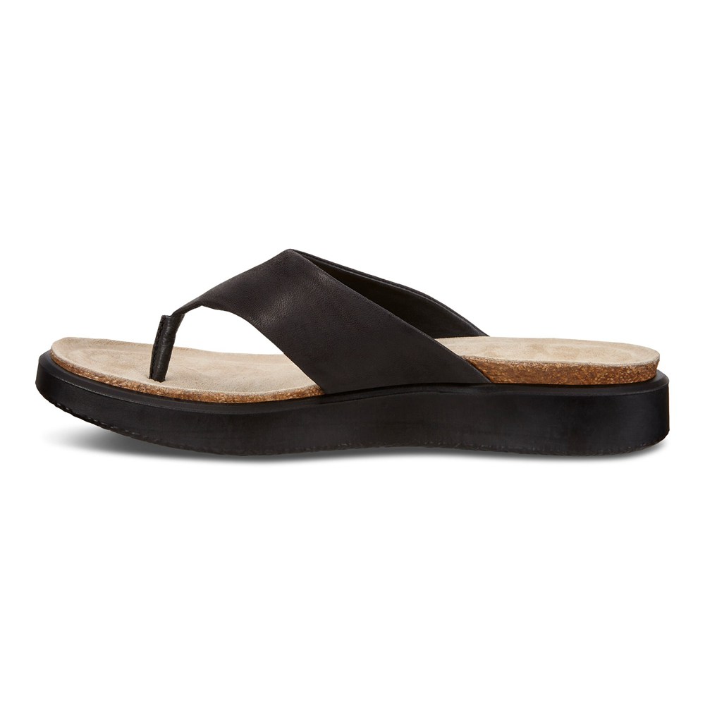 Sandalias Mujer - ECCO Corksphere Thong - Negros - RFG238679